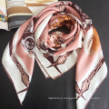 90 square silk muslim pure silk women hijab scarf